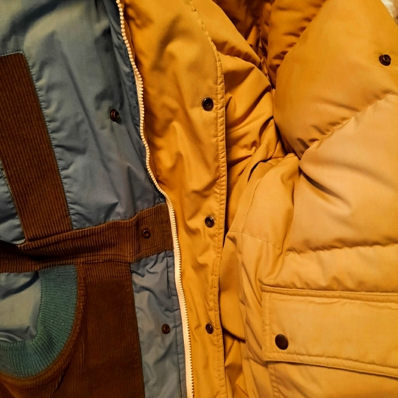 💥💥Vintage Beige/Blue Double Sided Winter Jacket - Picture 6 of 7